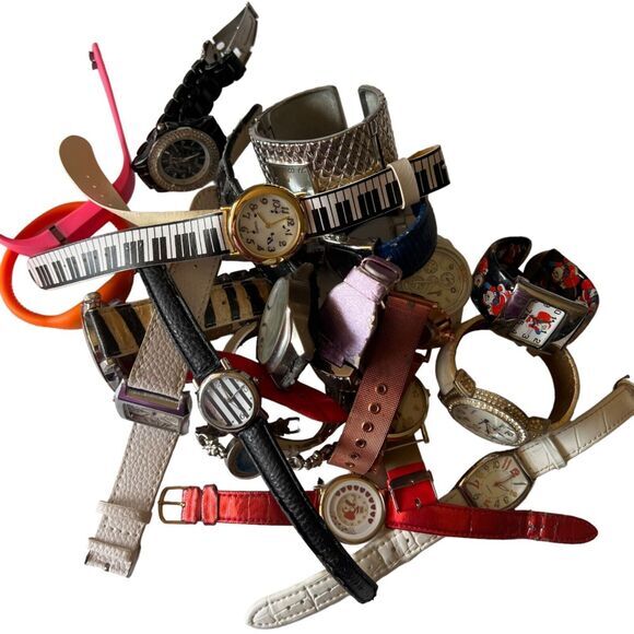 2 POUNDS Broken / Damaged WATCHES Lot /‎ Repair Parts / Junk / Pre-Owned Watches - Picture 8 of 9